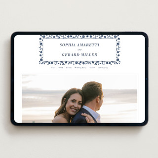 This is a aegean wedding websites by Oma N. Ramkhelawan called pressed frame printing on digital paper in standard