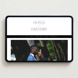 This is a lily wedding websites by Hooray Creative called classy type printing on digital paper in standard
