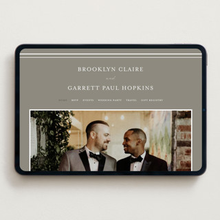This is a slate wedding websites by Amy Kross called overlapping printing on digital paper in standard