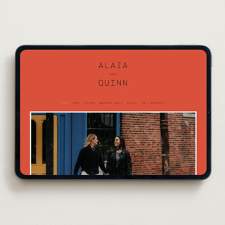 This is a verona sunset wedding websites by Blustery August called alaia printing on digital paper in standard