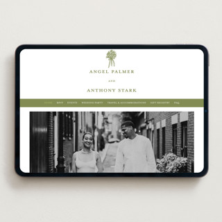 This is a pistachio wedding websites by Lori Wemple called wedding bouquet printing on digital paper in standard