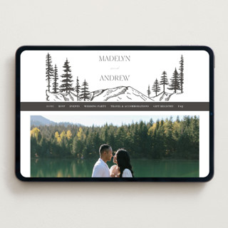 This is a soft black wedding websites by Winston Latchman called mountain pines printing on digital paper in standard