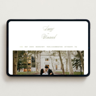 This is a pistachio wedding websites by Ani Somi called love in the afternoon printing on digital paper in standard