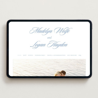 This is a pacific blue wedding websites by Morgan Kendall called catamaran printing on digital paper in standard