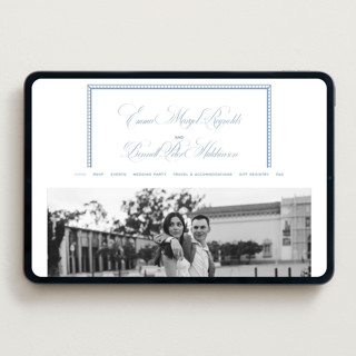 This is a sky wedding websites by Megan Davis called maison printing on digital paper in standard