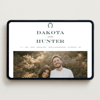 This is a slate wedding websites by Jenna Holcomb called the ranch printing on digital paper in standard