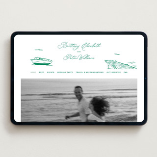 This is a pine wedding websites by Claudia Orengo called lakeview printing on digital paper in standard
