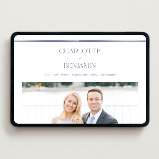 This is a lapis wedding websites by Pixel and Hank called starboard printing on digital paper in standard