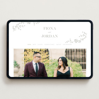 This is a ash wedding websites by Vera Lim called jasmine printing on digital paper in standard