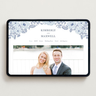 This is a aegean wedding websites by Tamara Hilje called chantilly printing on digital paper in standard