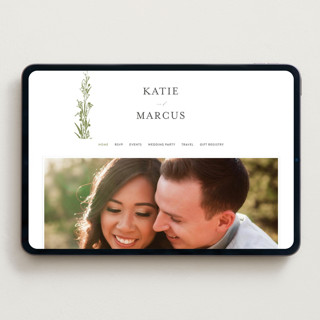 This is a pistachio wedding websites by Susan Moyal called gathered printing on digital paper in standard