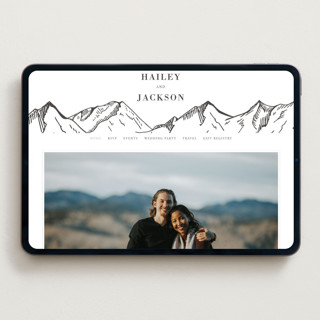 This is a soft black wedding websites by Winston Latchman called etched mountain printing on digital paper in standard