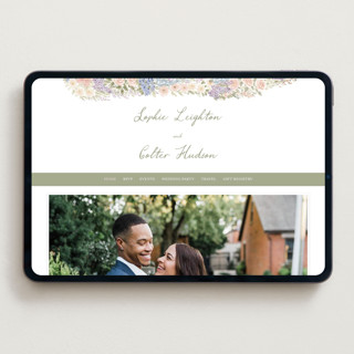 This is a petal wedding websites by Jenna Holcomb called charlotte printing on digital paper in standard
