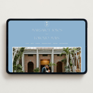 This is a cerulean wedding websites by Baumbirdy called flora arch printing on digital paper in standard