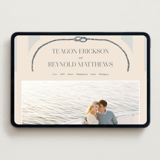 This is a sea breeze wedding websites by Rebecca Durflinger called nautical nuptials printing on digital paper in standard