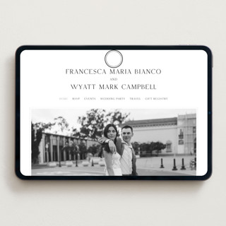 This is a cotton wedding websites by Stacey Meacham called circle monogram printing on digital paper in standard