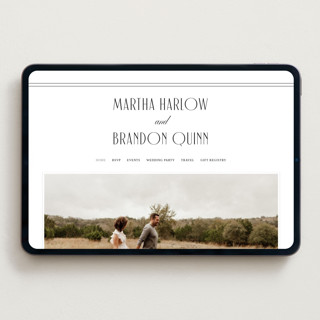 This is a tuxedo wedding websites by Nicoletta Savod called black tie elegance printing on digital paper in standard