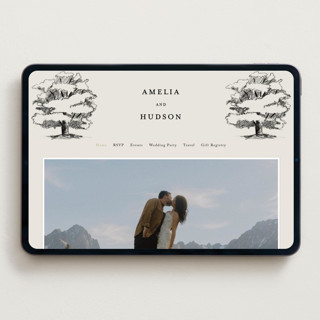 This is a dove wedding websites by Amy Kross called white oak printing on digital paper in standard