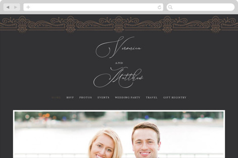 This is a dark chocolate wedding websites by Laura Bolter called eternal love printing on digital paper in standard