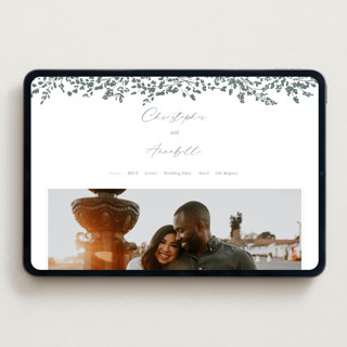 This is a stone wedding websites by Justyna Zawadzka called whimsy blooms printing on digital paper in standard