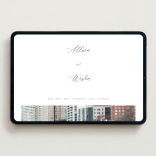 This is a lapis wedding websites by Hooray Creative called statement names printing on digital paper in standard