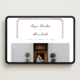 This is a wine wedding websites by Cass Loh called handwritten printing on digital paper in standard