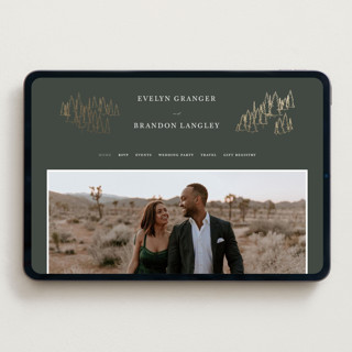 This is a hunter wedding websites by Sarah Brown called peaks printing on digital paper in standard
