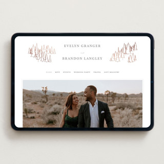 This is a graphite wedding websites by Sarah Brown called peaks printing on digital paper in standard