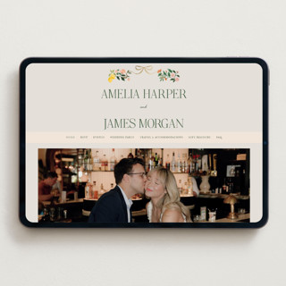 This is a garden wedding websites by Elly called garden feast printing on digital paper in standard