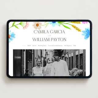 This is a garden wedding websites by Yaling Hou Suzuki called bright garden printing on digital paper in standard