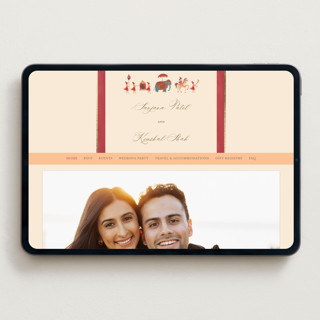 This is a honey wedding websites by Teju Reval called indian elephant printing on digital paper in standard