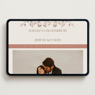 This is a almond wedding websites by frau brandt called shining florals printing on digital paper in standard