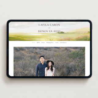 This is a fern wedding websites by Lindsay Megahed called savanna printing on digital paper in standard