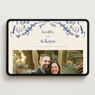 This is a marseille bleu wedding websites by Ani Somi called santa catalina printing on digital paper in standard