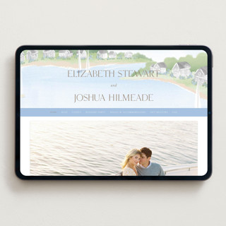 This is a aqua wedding websites by Jennifer Wick called bristol printing on digital paper in standard