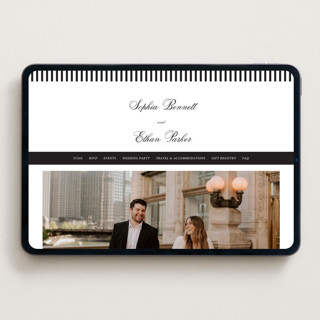 This is a mystic raven wedding websites by Cass Loh called chic union printing on digital paper in standard