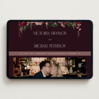 This is a merlota wedding websites by Susan Moyal called romantics printing on digital paper in standard