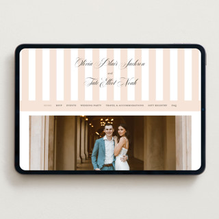 This is a peony wedding websites by Sara Hicks Malone called westview printing on digital paper in standard