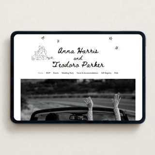 This is a nero wedding websites by Helena Vitto called amore mio printing on digital paper in standard