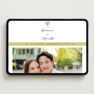 This is a deep blush wedding websites by Pati Cascino called barolo printing on digital paper in standard