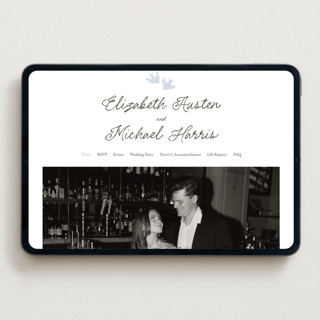 This is a cloud wedding websites by Helena Vitto called birds of paradise printing on digital paper in standard