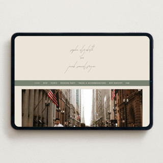 This is a olive you more wedding websites by Design Lotus called true north printing on digital paper in standard