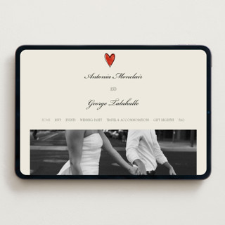 This is a lily wedding websites by Pati Cascino called two hearts printing on digital paper in standard