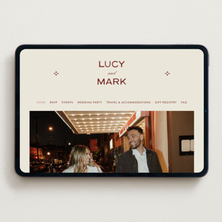 This is a rust wedding websites by Ani Somi called rose ink printing on digital paper in standard