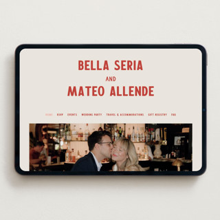 This is a sierra wedding websites by Ani Somi called coyota printing on digital paper in standard