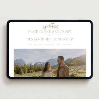 This is a spring mist wedding websites by Erin L. Wilson called meadow printing on digital paper in standard