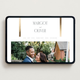 This is a quartz wedding websites by Kristie Kern called the ritz printing on digital paper in standard