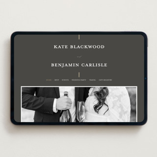 This is a iron wedding websites by Erica Krystek called formal lines printing on digital paper in standard