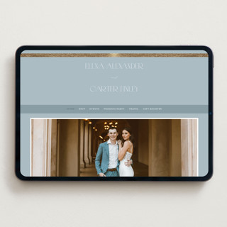 This is a provincial wedding websites by Angela Thompson called gilded edge printing on digital paper in standard