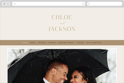 This is a vanilla wedding websites by Alethea and Ruth called left stack printing on digital paper in standard